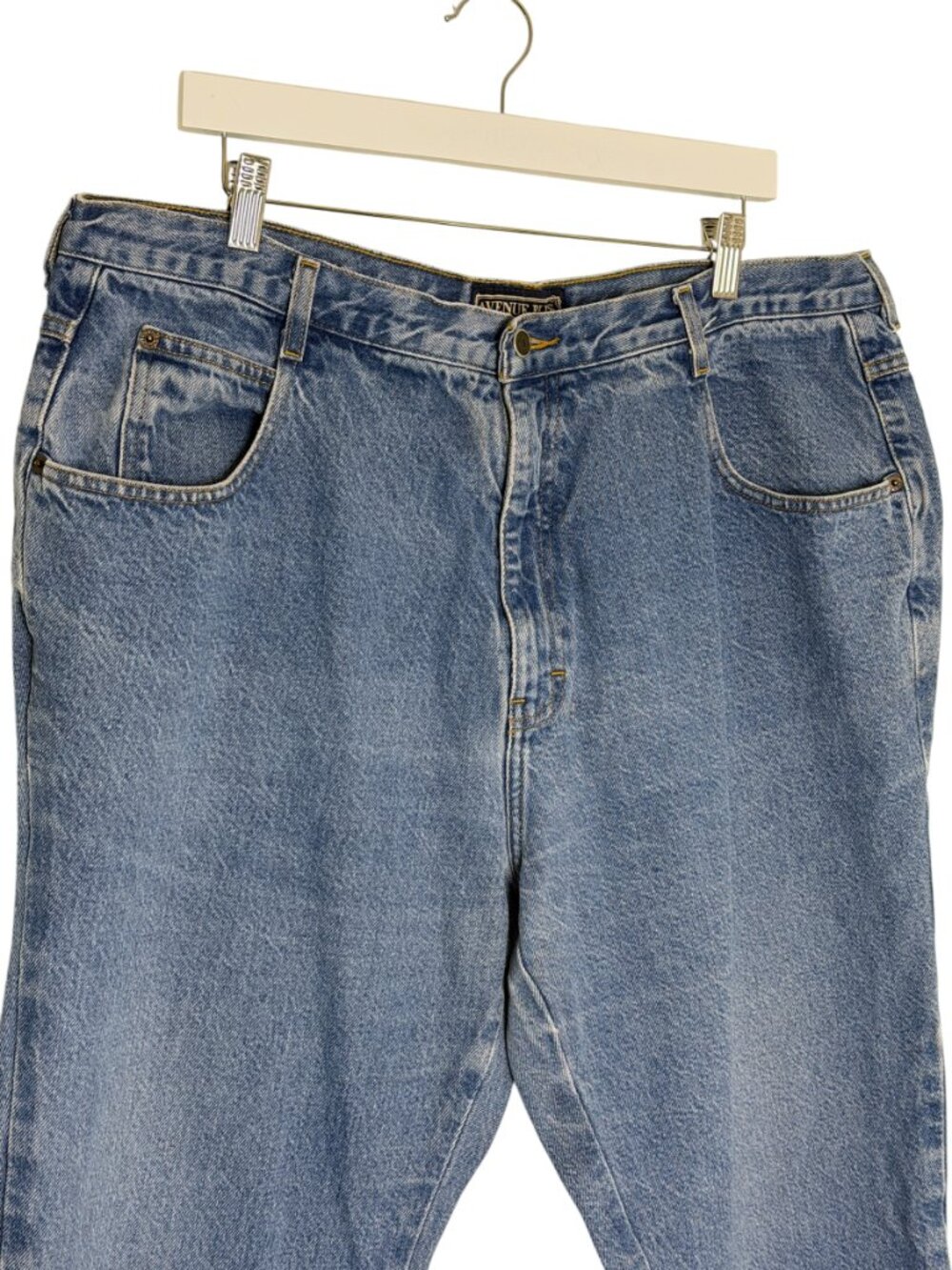 Avenue Blues Crop Jeans Denim Pants Tapered Leg Blue Women 22P - Picture 2 of 7